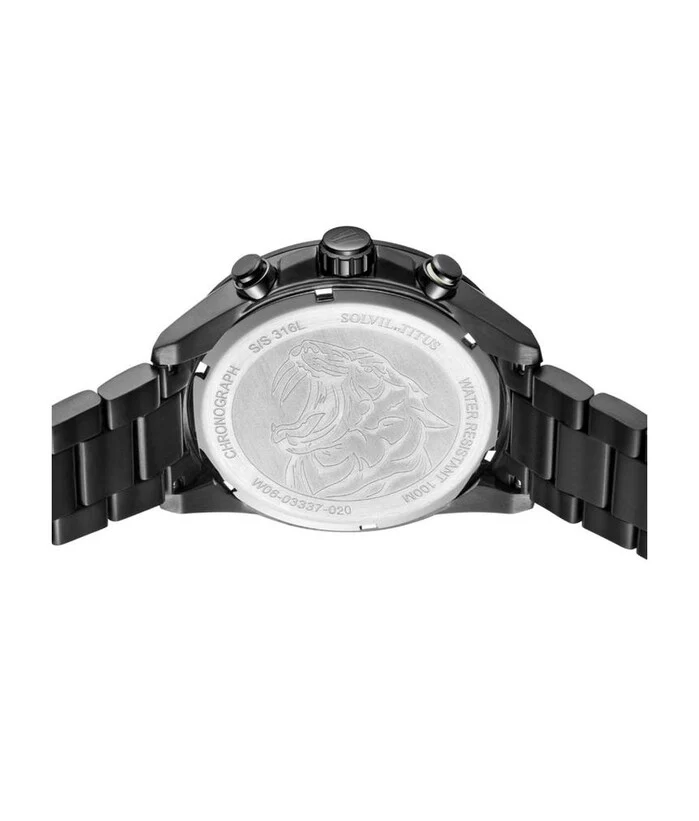 Saber Chronograph Quartz Stainless Steel Watch (W06-03337-020) - Image 3