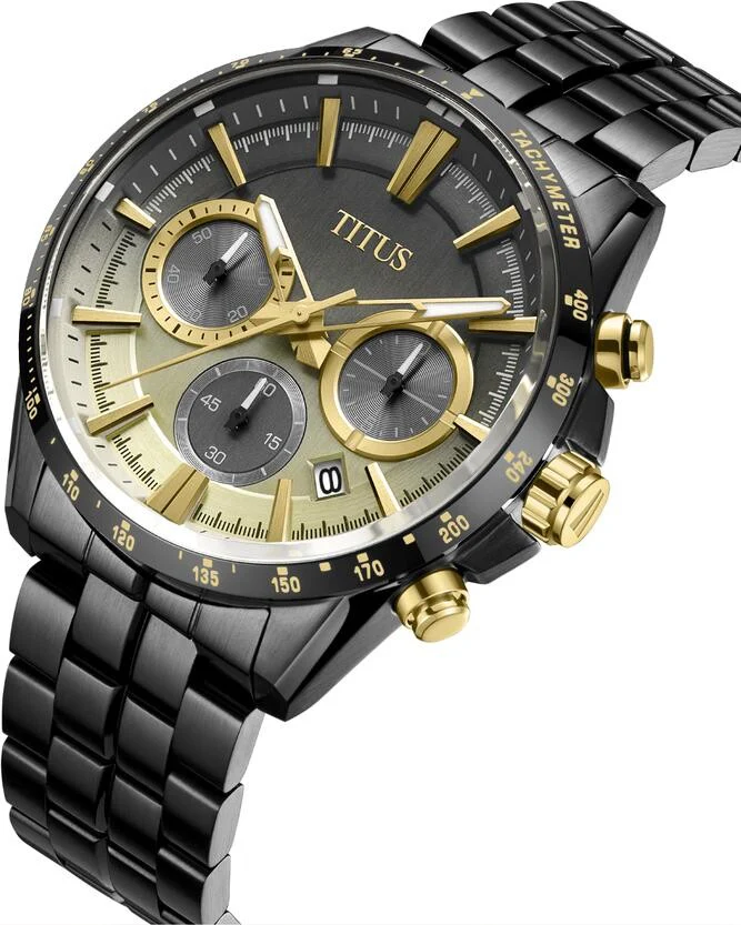 Saber Chronograph Quartz Stainless Steel Watch (W06-03337-022) - Image 2