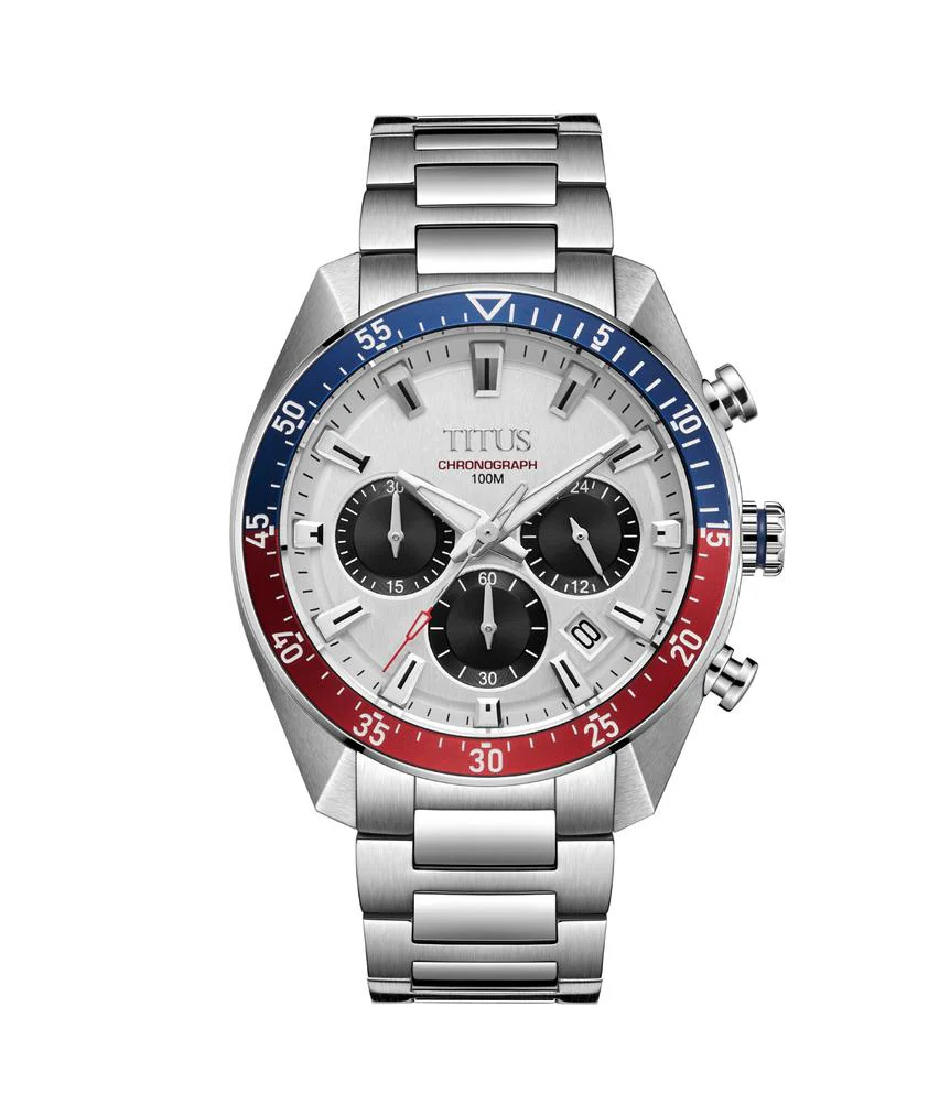 Modernist Chronograph Quartz Stainless Steel Watch (W06-03338-005)