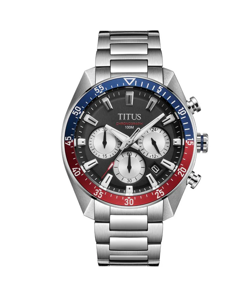 Modernist Chronograph Quartz Stainless Steel Watch (W06-03338-006)