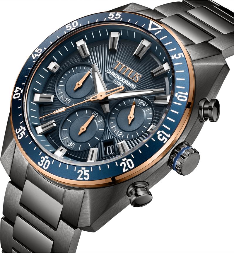 Modernist Chronograph Quartz Stainless Steel Watch W06-03338-007 - Image 2