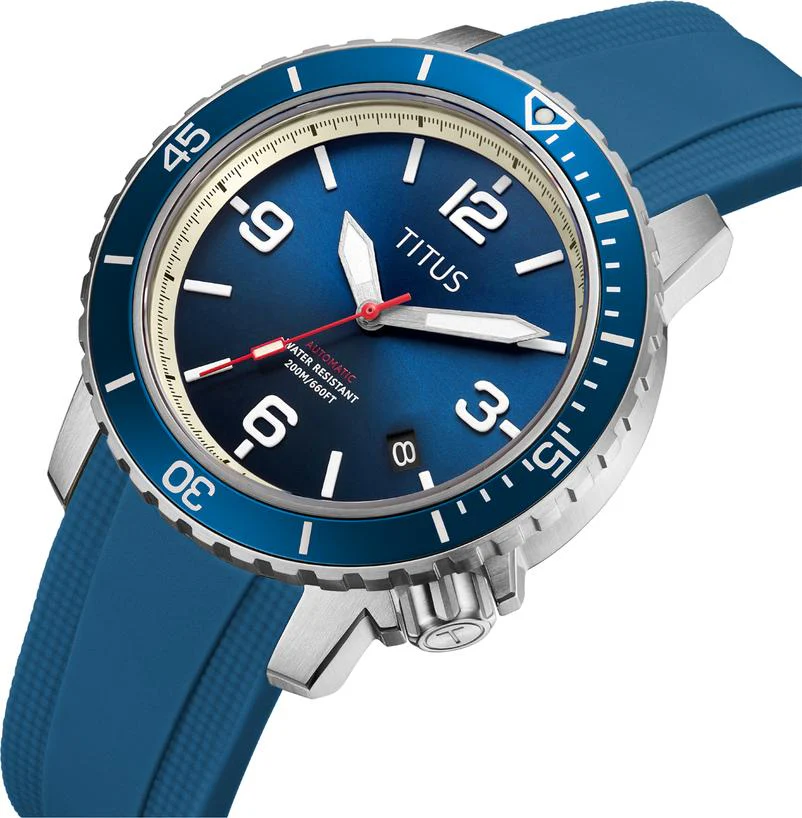 The Cape 3 Hands Date Mechanical Silicone Watch W06-03341-005 - Image 2