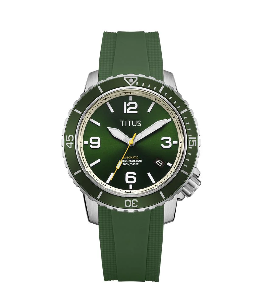 The Cape 3 Hands Date Mechanical Silicone Watch W06-03341-006