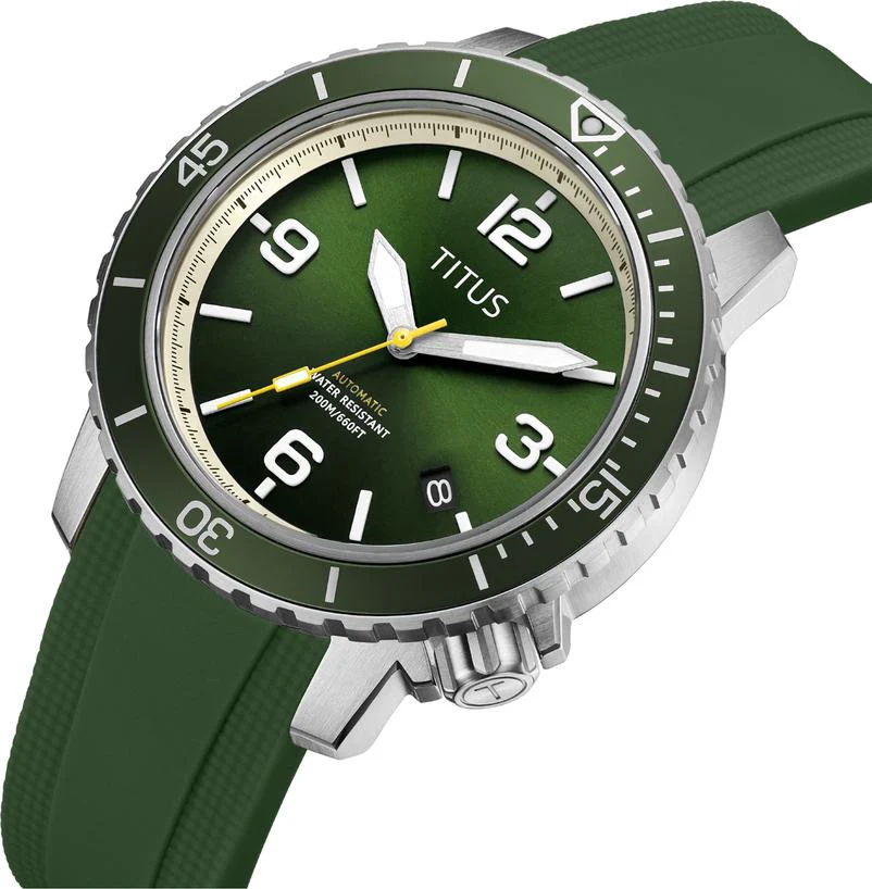 The Cape 3 Hands Date Mechanical Silicone Watch W06-03341-006 - Image 2