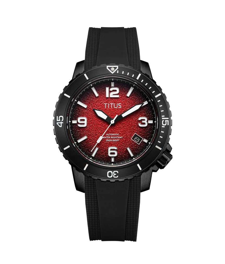 The Cape 3 Hands Date Mechanical Silicone Watch W06-03341-007