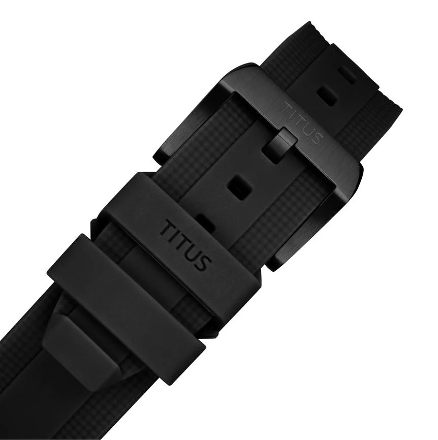 The Cape 3 Hands Date Mechanical Silicone Watch  W06-03341-008 - Image 4