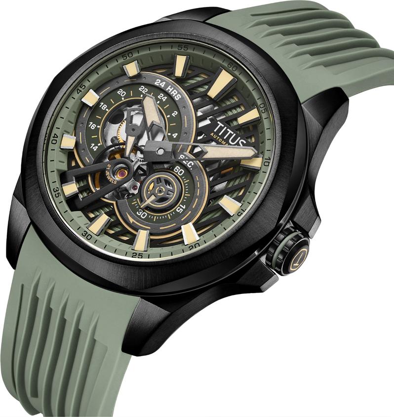 Quest Multi-Function Mechanical Silicone Watch (W06-03342-006) - Image 2
