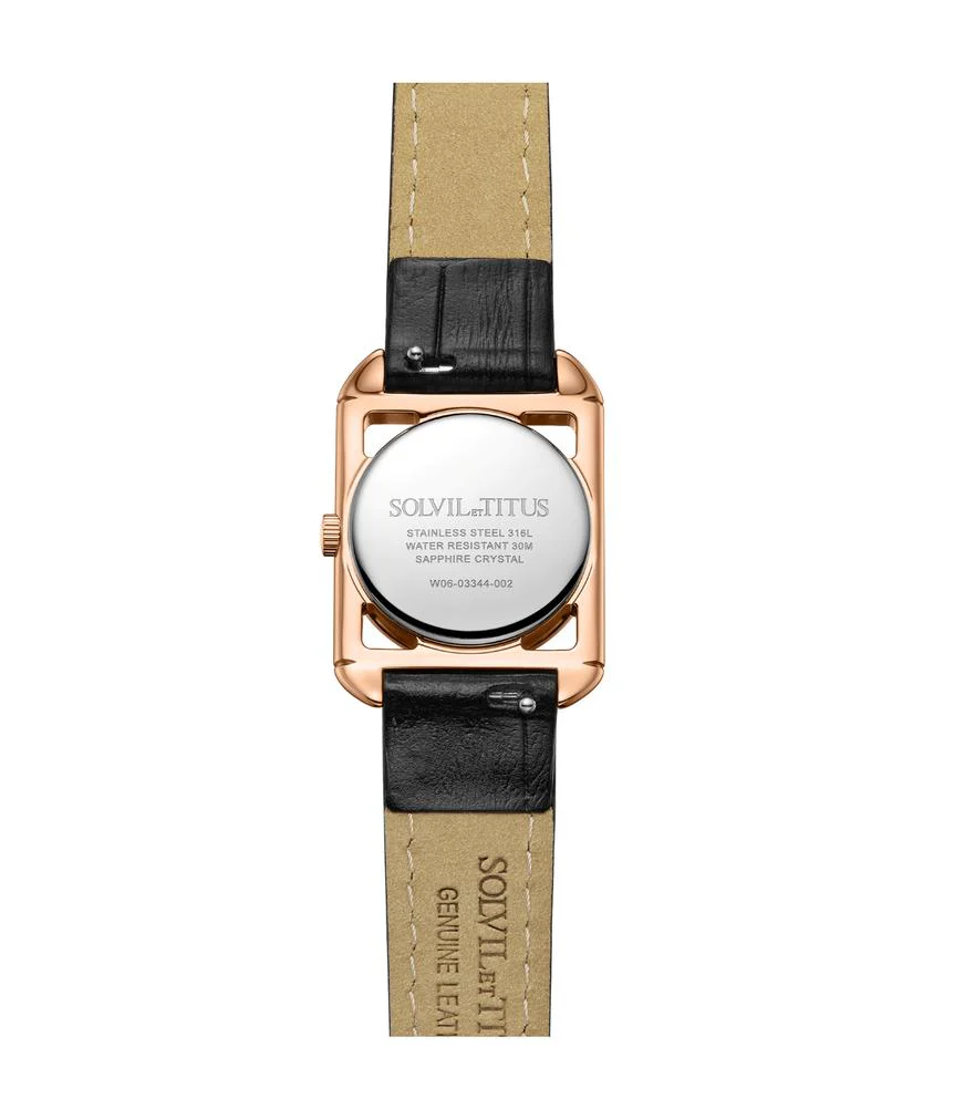 The Letter 3 Hands Quartz Leather Watch  W06-03344-002 - Image 3