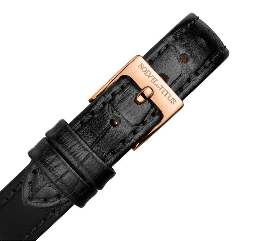 The Letter 3 Hands Quartz Leather Watch  W06-03344-002 - Image 4