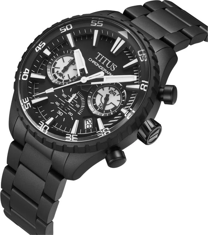 Saber Chronograph Quartz Stainless Steel Watch W06-03364-006 - Image 2