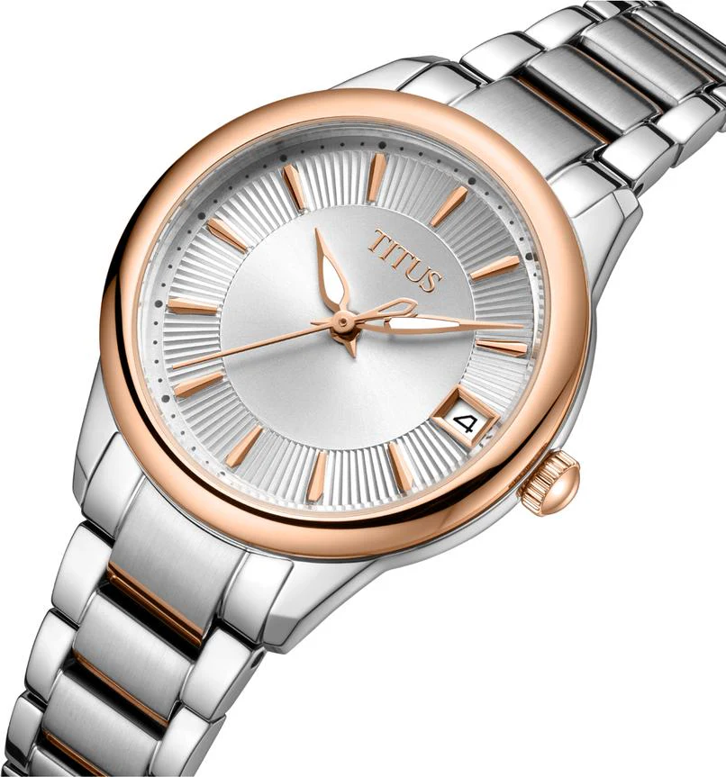 Fashionista 3 Hands Date Quartz Stainless Steel Watch W06-03373-002 - Image 2
