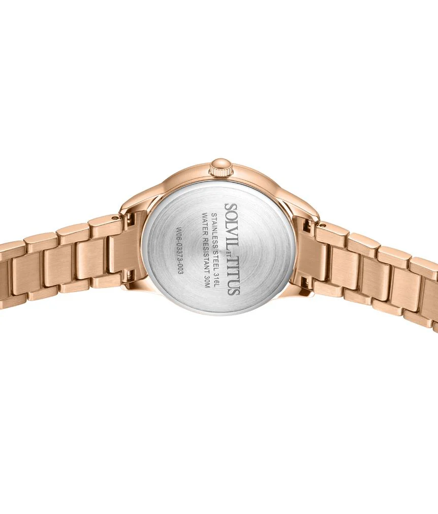 Fashionista 3 Hands Date Quartz Stainless Steel Watch W06-03373-003 - Image 3