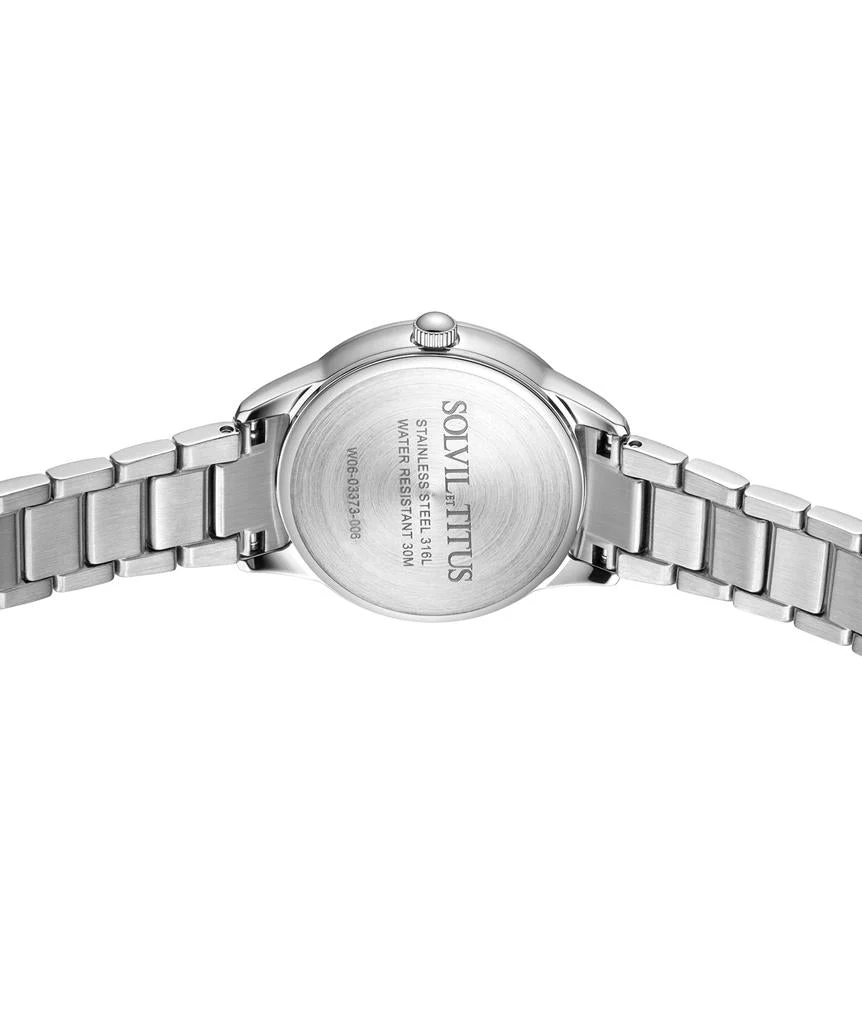 Fashionista 3 Hands Date Quartz Stainless Steel Watch W06-03373-006 - Image 3