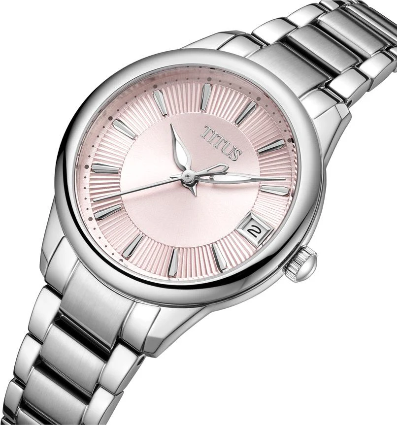 Fashionista 3 Hands Date Quartz Stainless Steel Watch W06-03373-007 - Image 2