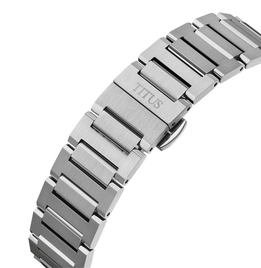 VINYL 3 Hands Mechanical Stainless Steel Watch  W06-03402-002 - Image 4