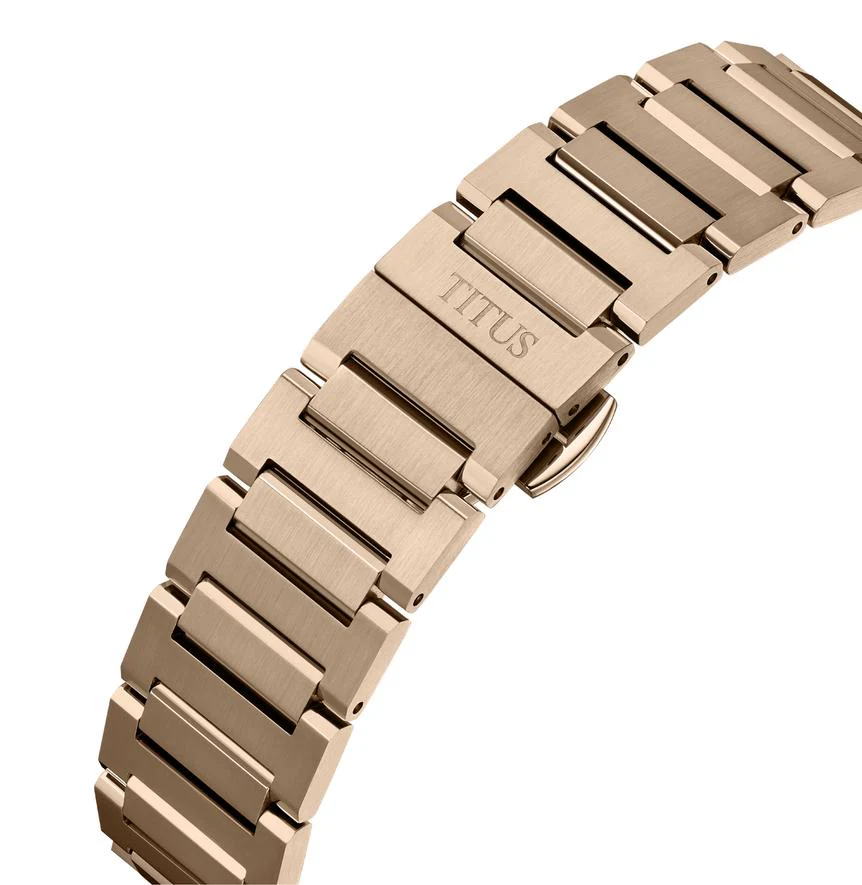 VINYL 3 Hands Mechanical Stainless Steel Watch  W06-03402-004 - Image 4