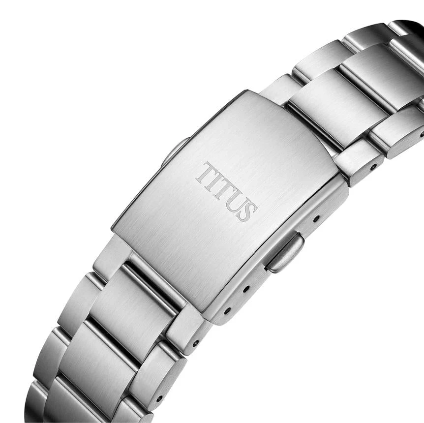 Saber 3 Hands Date Automatic Stainless Steel Watch W06-03423-003 - Image 4