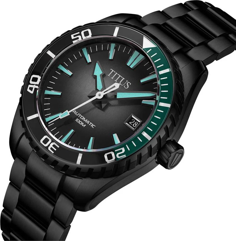 Saber 3 Hands Date Automatic Stainless Steel Watch W06-03423-005 - Image 2