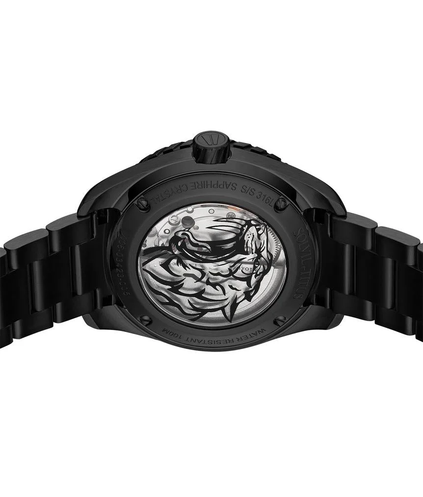 Saber 3 Hands Date Automatic Stainless Steel Watch W06-03423-005 - Image 3